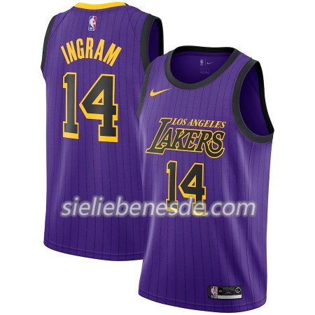Herren NBA Los Angeles Lakers Trikot Brandon Ingram 14 2018-19 Nike City Edition Lila Swingman